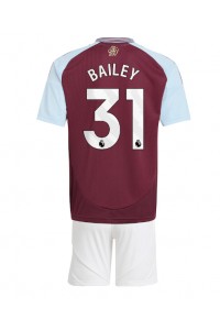 Fotbalové Dres Aston Villa Leon Bailey #31 Dětské Domácí Oblečení 2024-25 Krátký Rukáv (+ trenýrky)